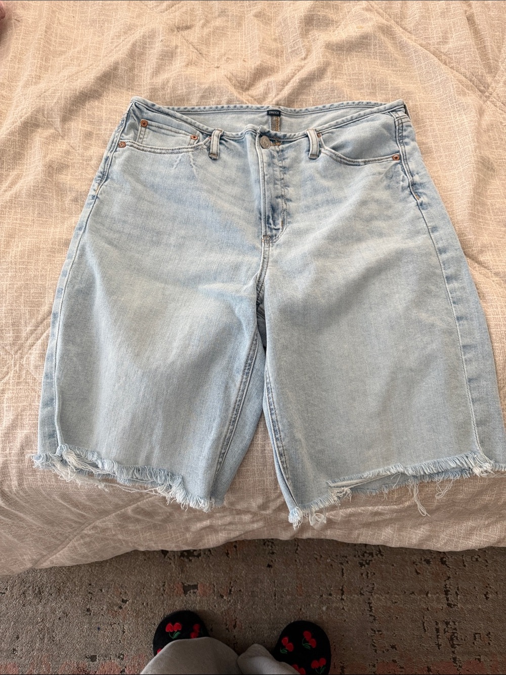 American Eagle Outfitters Light Blue Denim Bermuda Shorts
